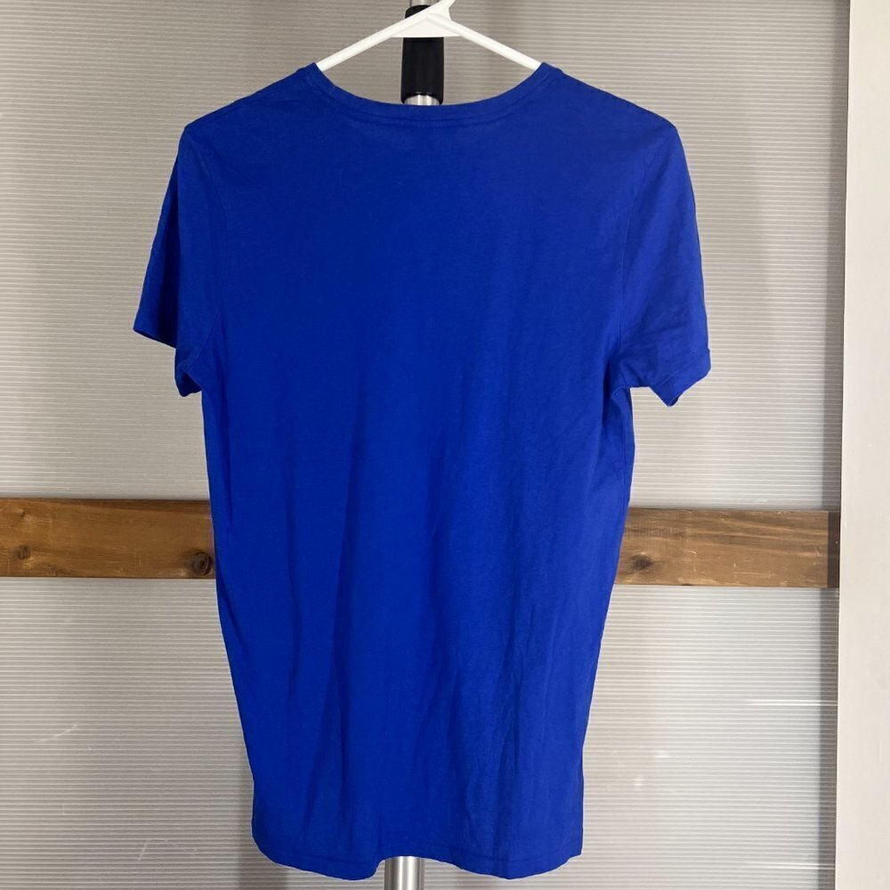 Ralph Lauren Blue Label Blue TShirt Pink‎ Logo Sz M/L - Picture 3 of 6